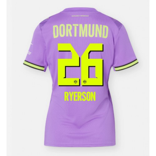 Stroje piłkarskie Borussia Dortmund Julian Ryerson #26 Koszulka Trzeciej dla damskie 2026-27 Krótki Rękaw